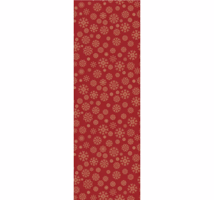 Papel tapiz navidad diseño floral helado - TenVinilo