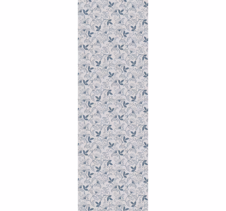 Papel tapiz floral delicada flor de vid - TenVinilo