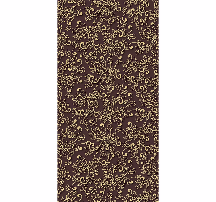 Papel tapiz para sala elegantes remolinos florales - TenVinilo