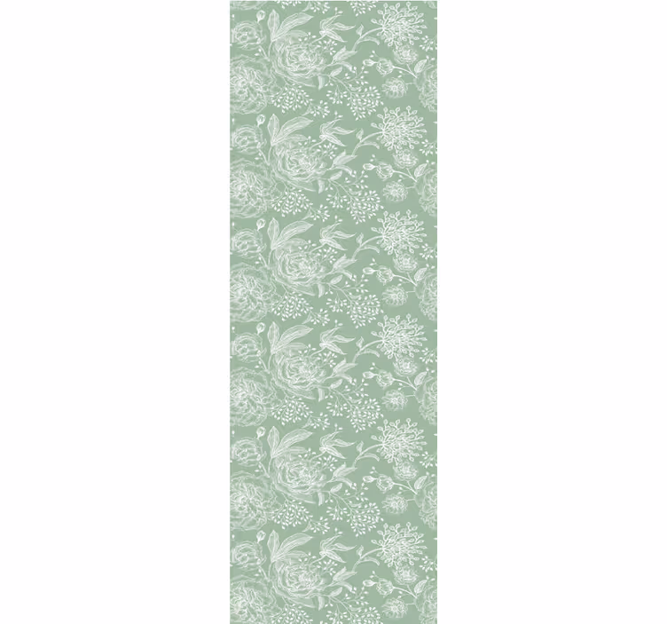 Papel tapiz flores suave elegancia floral - TenVinilo