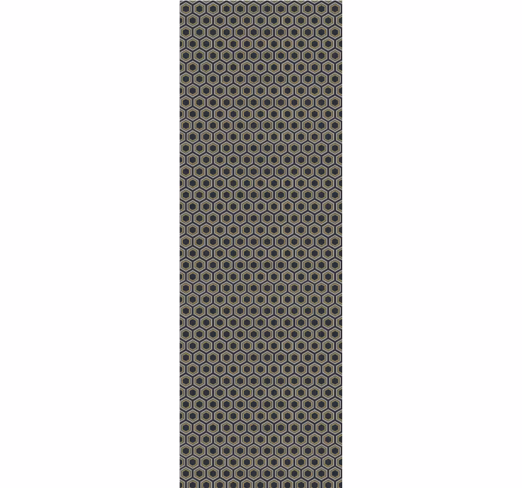 Papel tapiz 3D textura hexagonal - TenVinilo