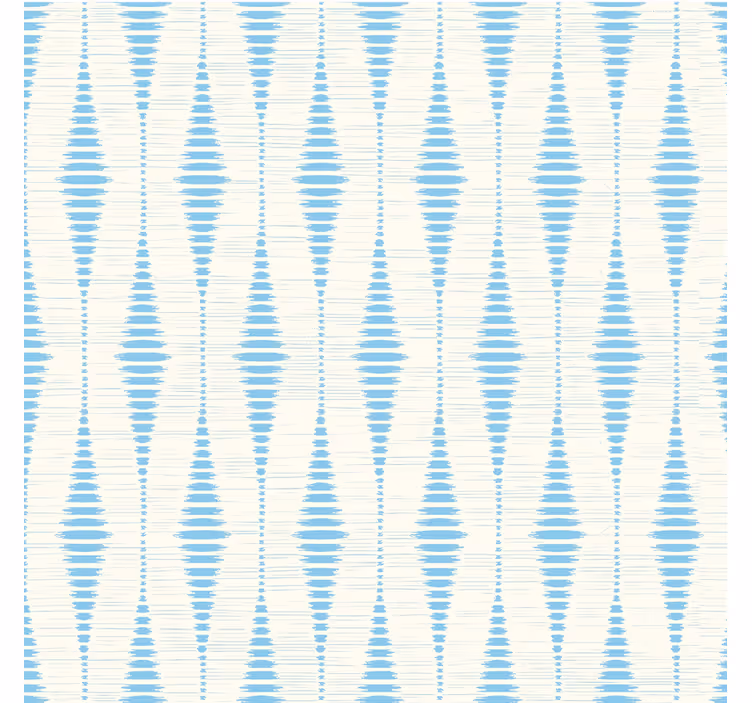 Papel pintado geométrico ikat rabaul azul claro - TenVinilo