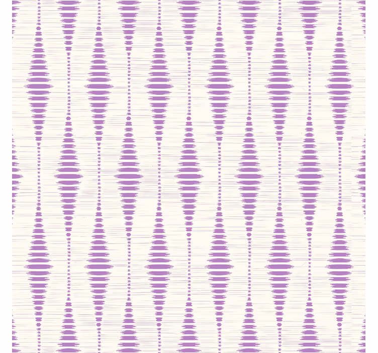 Papel pintado geométrico ikat rabaul morado - TenVinilo