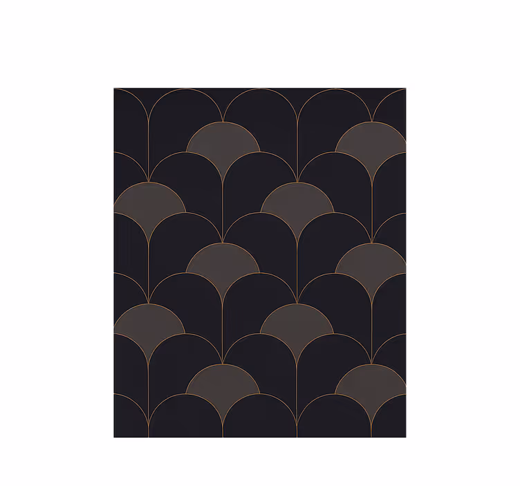Papel tapiz vintage diseño de arcos de la década de 1920 - TenVinilo