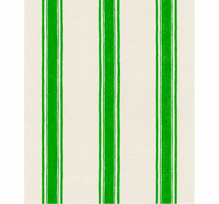 Papel pintado geométrico líneas verticales verdes - TenVinilo