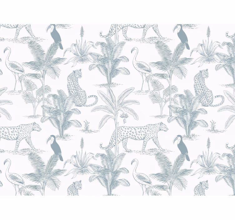 Papel tapiz animales soberbios tropicales - TenVinilo