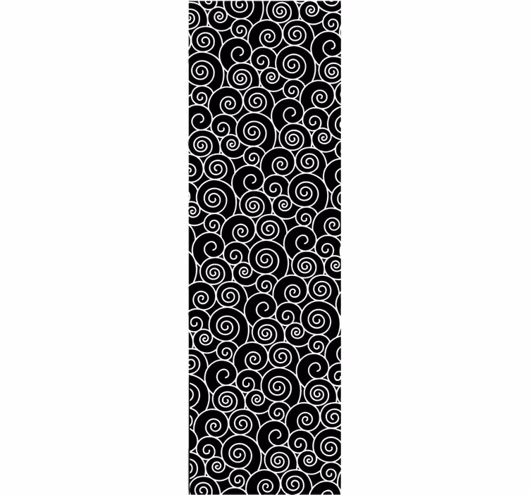 Papel tapiz geométrico olas en blanco y negro - TenVinilo