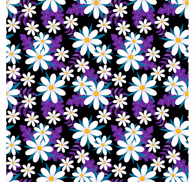 Papel tapiz naturaleza exhibición floral colorida - TenVinilo