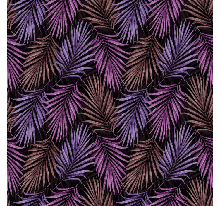 Papel tapiz naturaleza motivo hojas moradas - TenVinilo