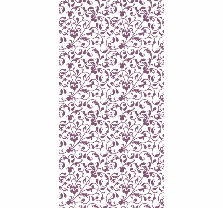 Papel tapiz para sala hoja paisley ornamentada - TenVinilo