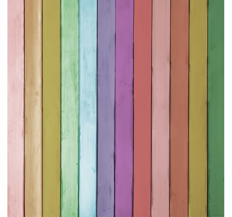 Papel tapiz ornamental tablones de madera claros - TenVinilo