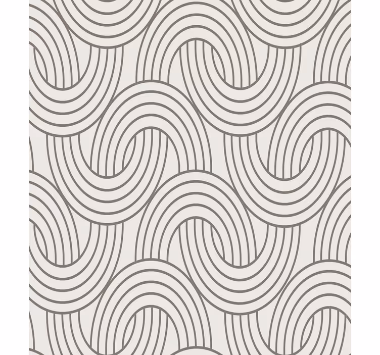 Papel tapiz para sala patrón ilusión art decó - TenVinilo