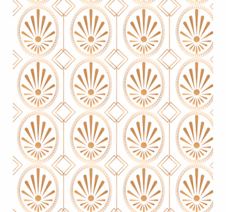 Papel tapiz textura arte moderno blanco y dorado - TenVinilo