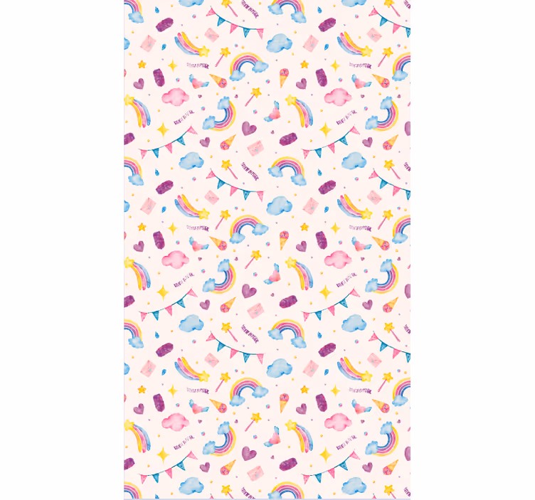 Papel tapiz animales patrón acuarela continuo - TenVinilo