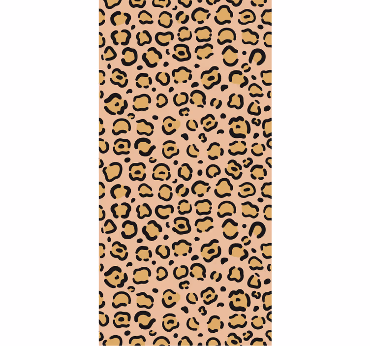 Papel tapiz para recámara leopardo pastel colorido - TenVinilo