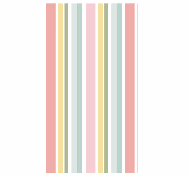 Papel tapiz textura rayas horizontales pastel multicolor - TenVinilo
