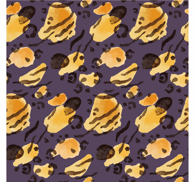 Papel tapiz animales manchas de tigre aquarella - TenVinilo