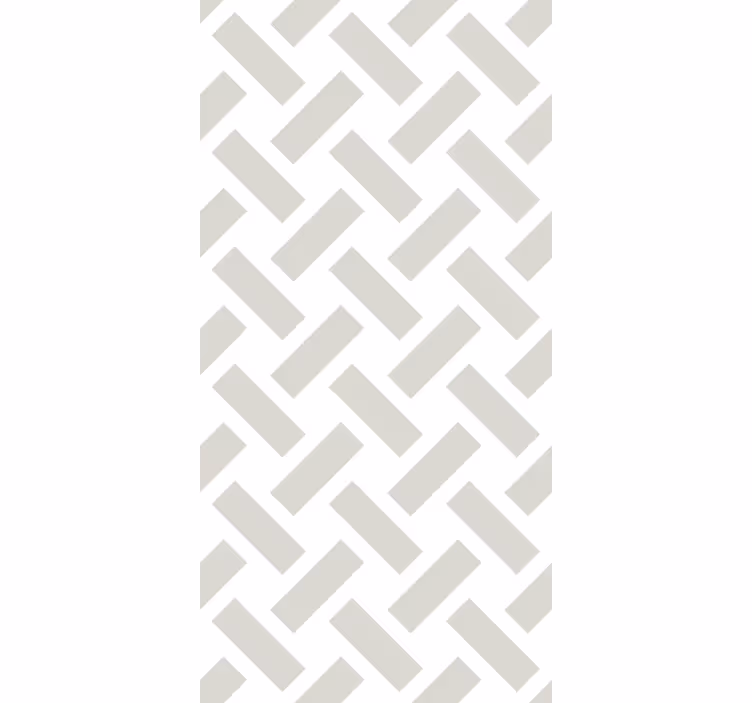 Papel tapiz comedor patrón cuadrado blanco geométrico - TenVinilo