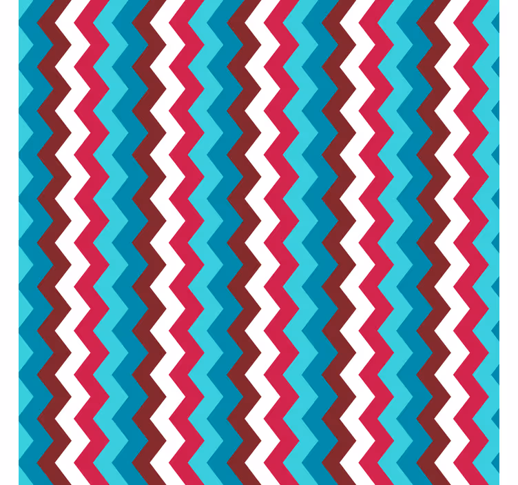 Papel tapiz geométrico patrón de ondas en zigzag - TenVinilo