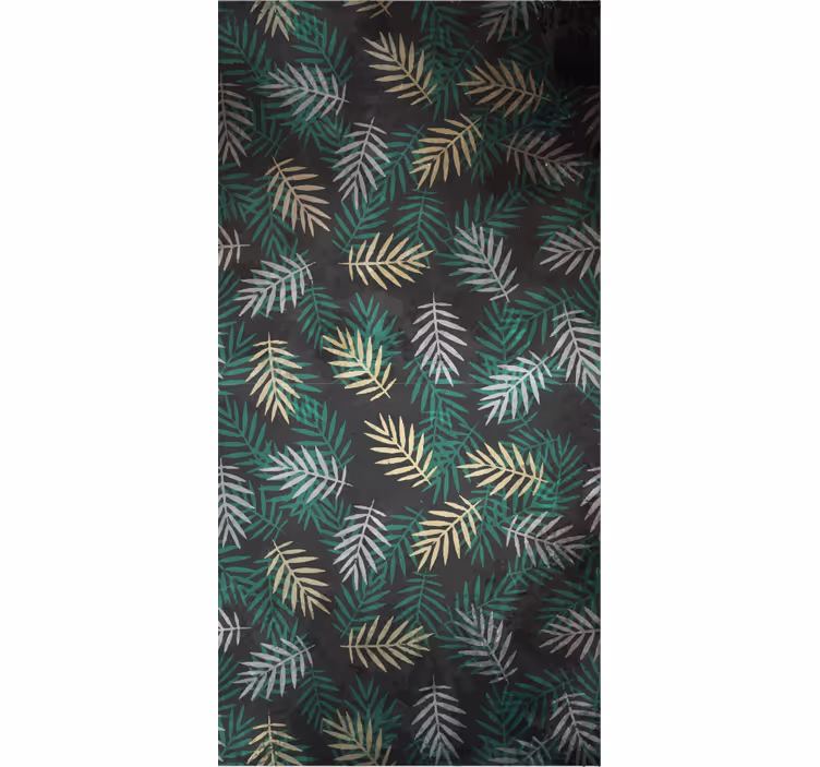 Papel tapiz naturaleza patrón de vegetación tropical - TenVinilo