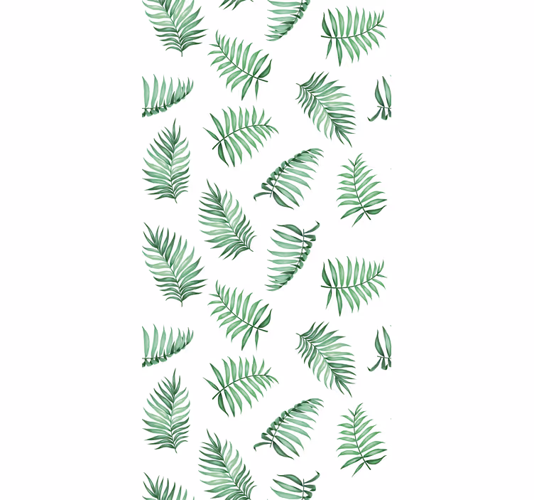 Papel tapiz naturaleza hojas de palma verdes - TenVinilo