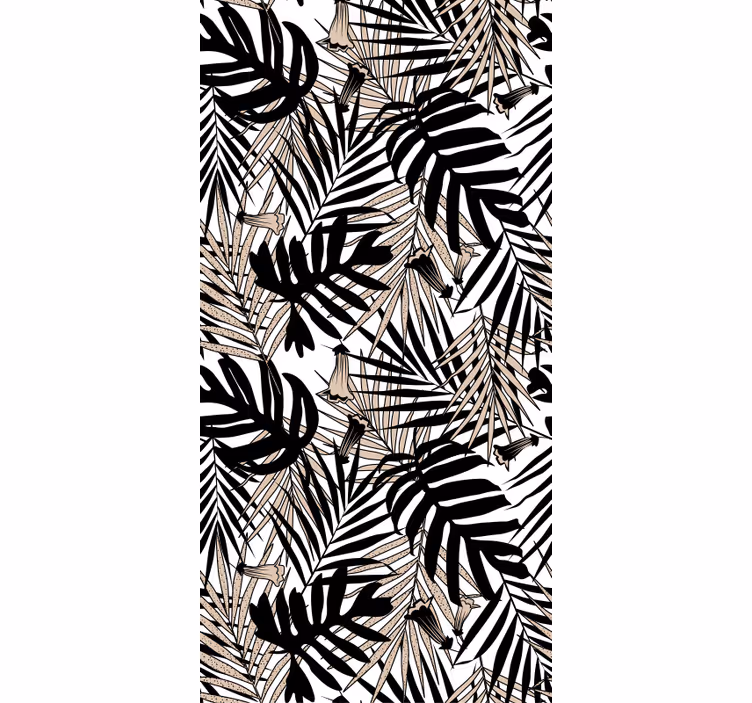 Papel tapiz naturaleza hoja tropical - TenVinilo
