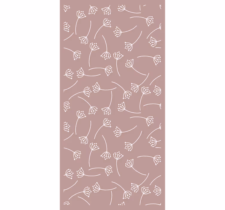 Papel tapiz naturaleza patrón floral suave - TenVinilo