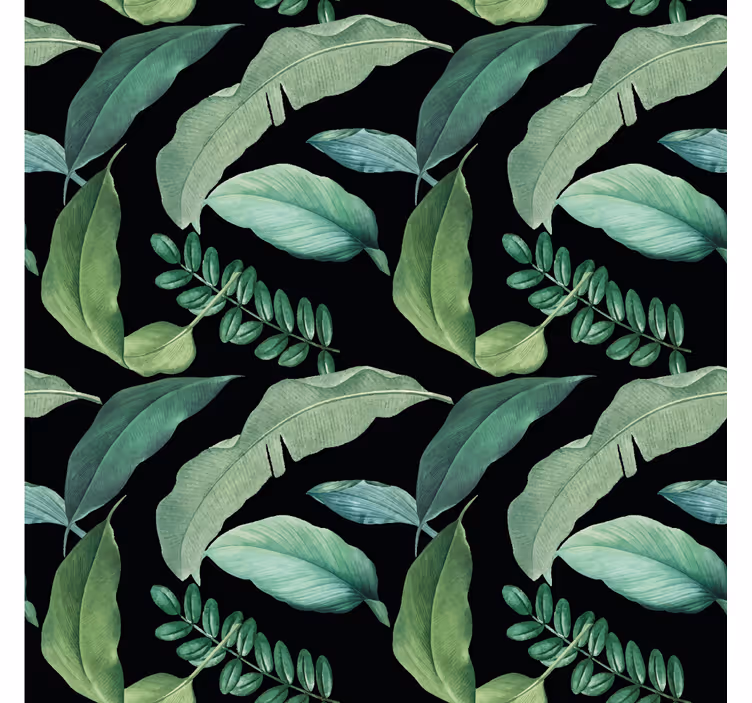 Papel tapiz naturaleza botánico verde hojoso - TenVinilo