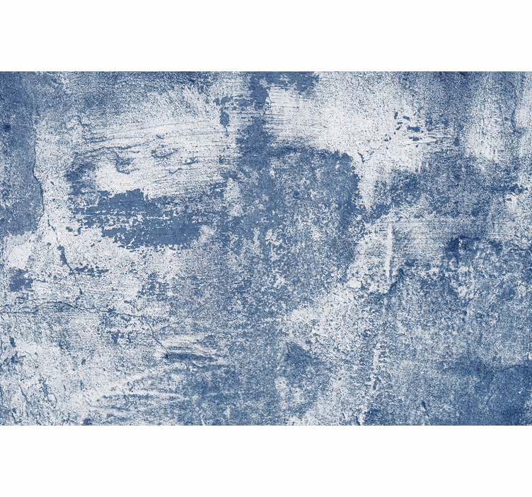 Papel tapiz piedra efecto concreto azul - TenVinilo