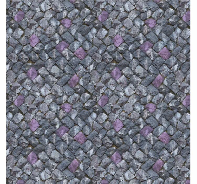 Papel tapiz piedra estilo kawaii piedras irregulares - TenVinilo