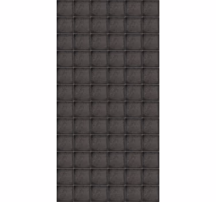 Papel tapiz azulejos ladrillos cuadrados negros de piedra - TenVinilo