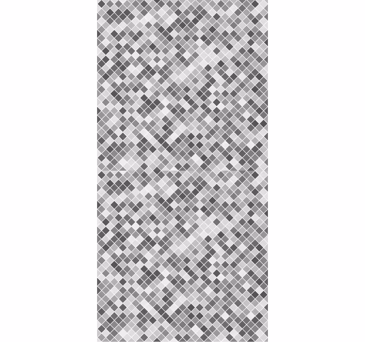 Papel tapiz azulejos patrón cuadrado en tonos grises - TenVinilo