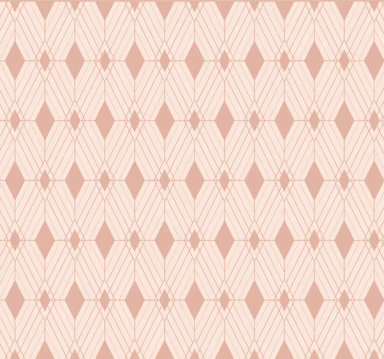 Papel tapiz azulejos diamantes pastel art deco - TenVinilo
