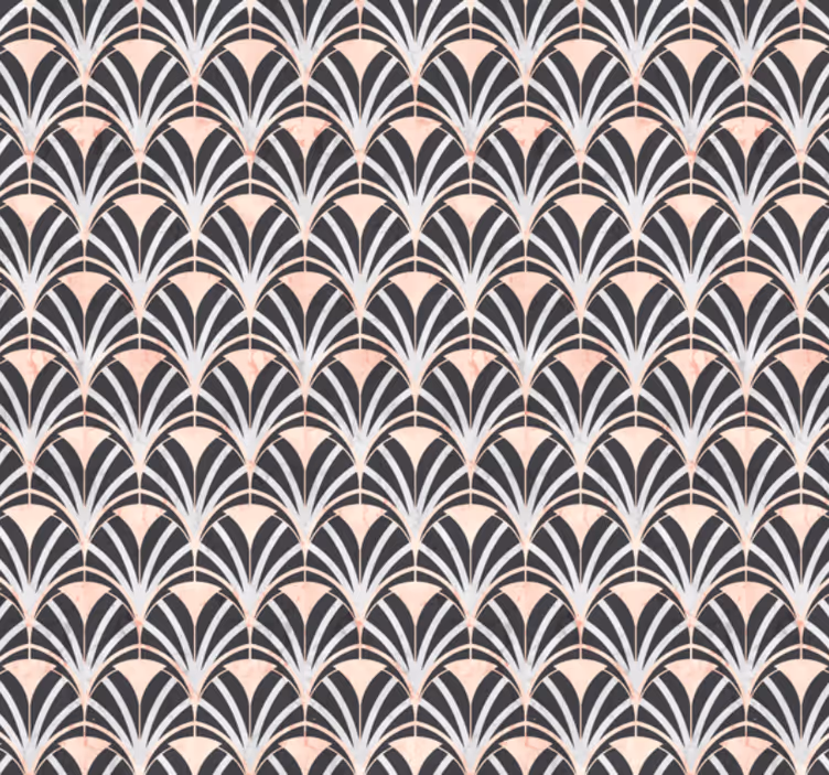 Papel tapiz azulejos efecto mármol art deco - TenVinilo
