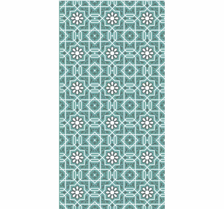 Papel tapiz azulejos patrón marroquí - TenVinilo