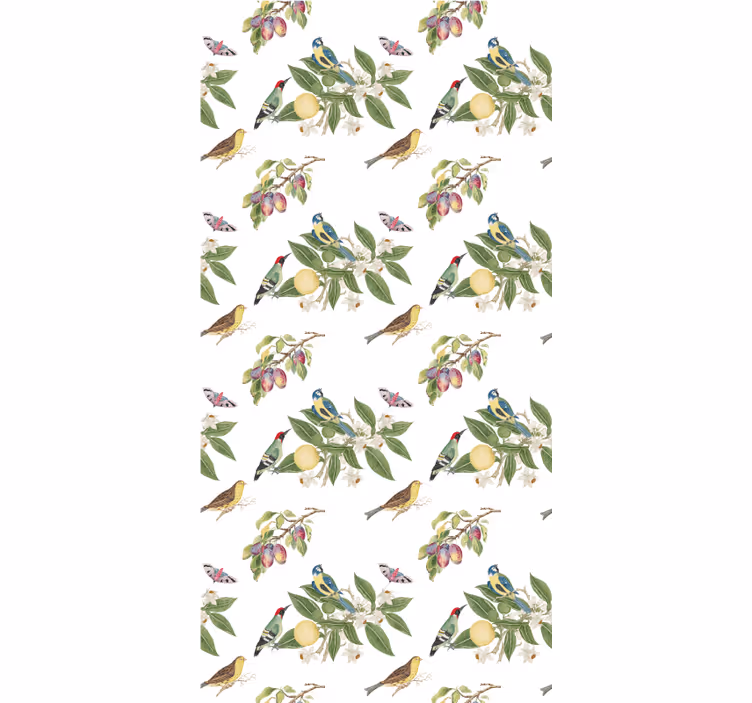 Papel tapiz infantil saqueadores de frutas en la naturaleza - TenVinilo