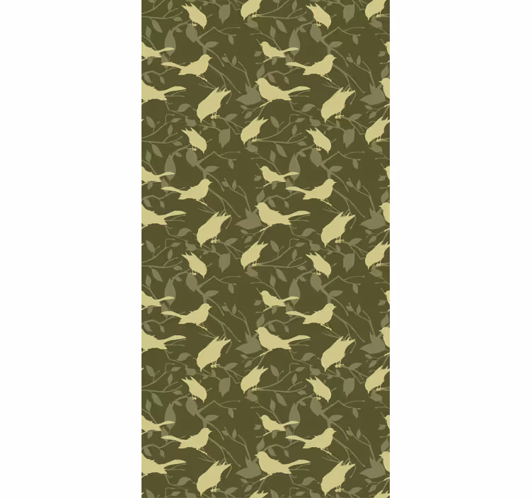 Papel tapiz infantil estilo victoriano verde - TenVinilo