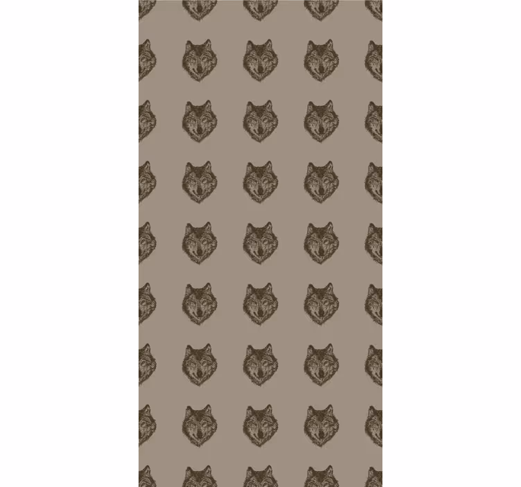 Papel tapiz infantil lobo europeo - TenVinilo