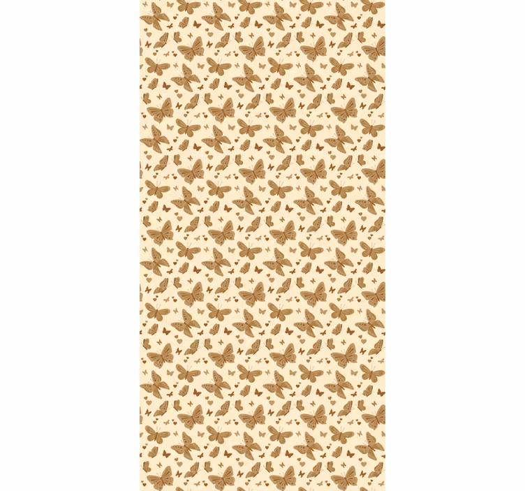 Papel tapiz infantil patrón de mariposas - TenVinilo