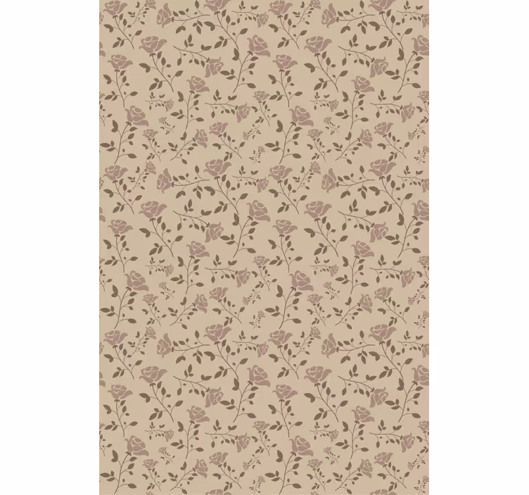 Papel tapiz pasillo con sutiles características botánicas - TenVinilo