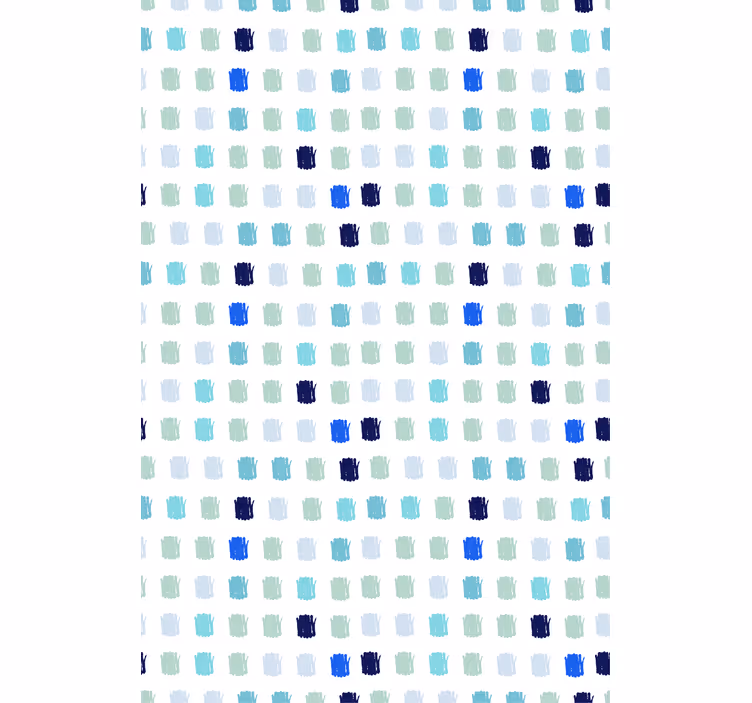 Papel tapiz nórdico pinceladas en tonos azules - TenVinilo