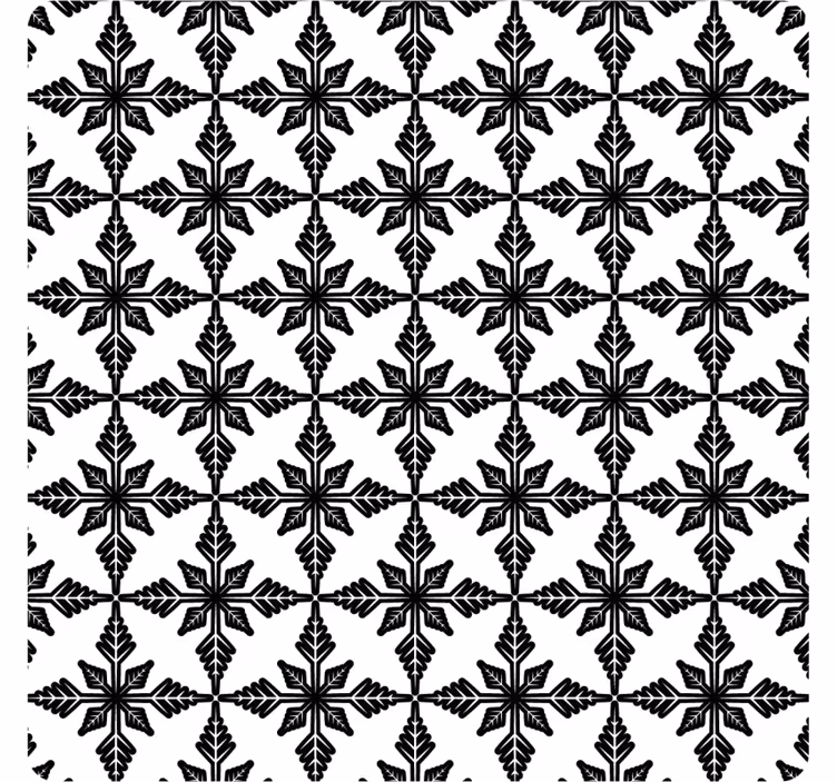 Papel tapiz azulejos en blanco y negro envejecido - TenVinilo