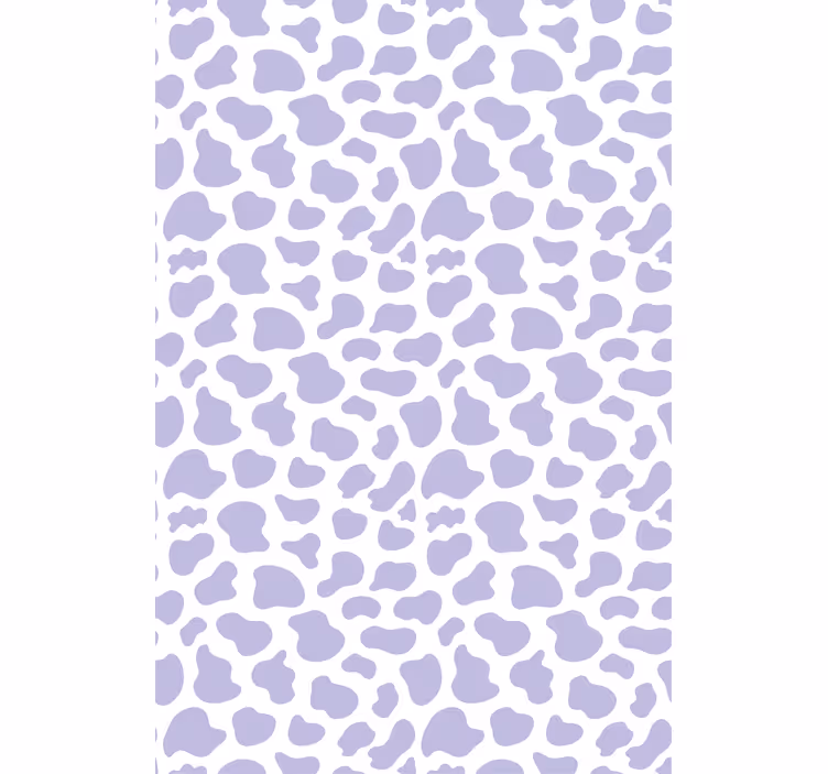 Papel tapiz moderno estampado de vaca púrpura - TenVinilo