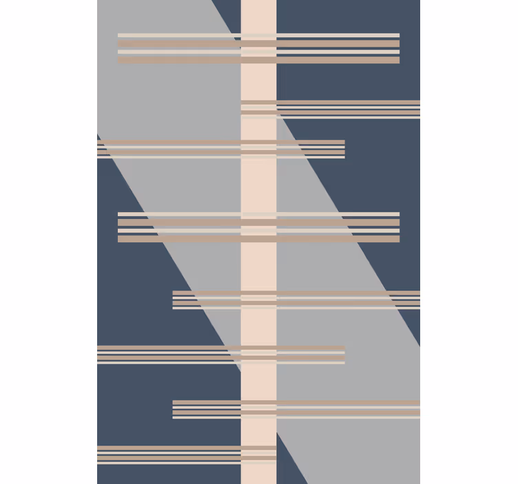 Papel tapiz moderno tema líneas geométricas - TenVinilo