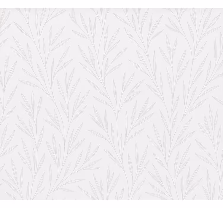 Papel tapiz baño patrón de hojas delgadas - TenVinilo