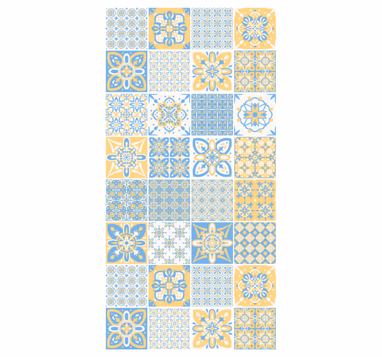 Papel tapiz cocina azulejos portugueses - TenVinilo
