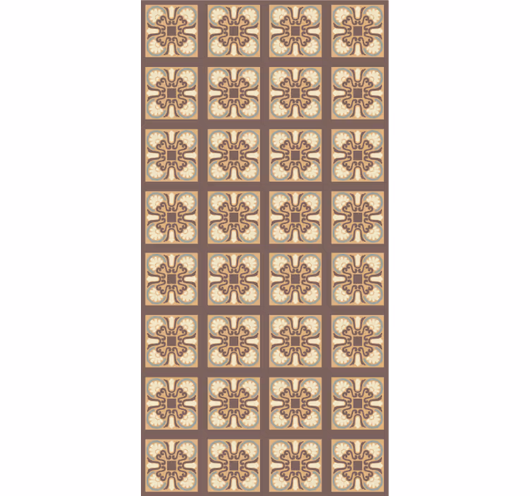 Papel tapiz cocina con patrón de baldosas cerámicas - TenVinilo