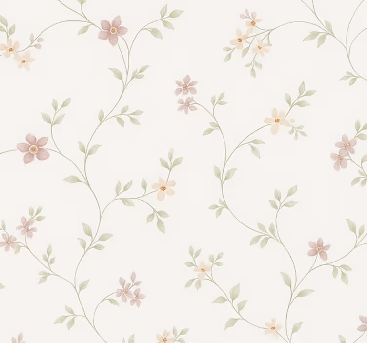 Papel tapiz recámara matrimonial sendero de pradera clásica - TenVinilo