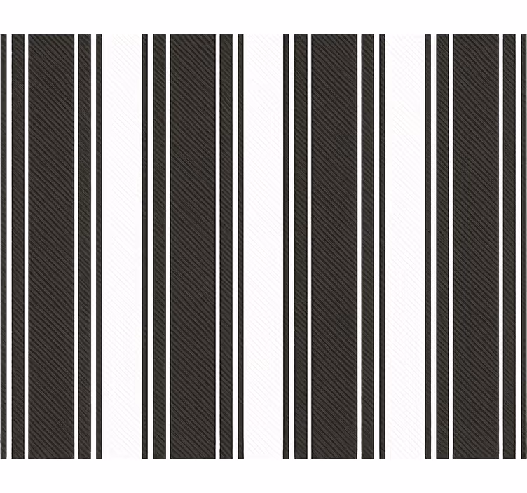 Papel tapiz para sala rayas vintage blancas y negras - TenVinilo