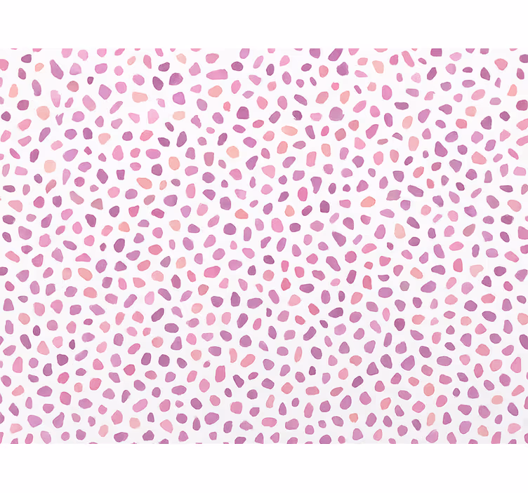 Papel tapiz abstracto terrazo rosa con motivos - TenVinilo